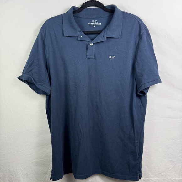 Vineyard Vines Men's Blue Polo Shirt Size L - Picture 1 of 5